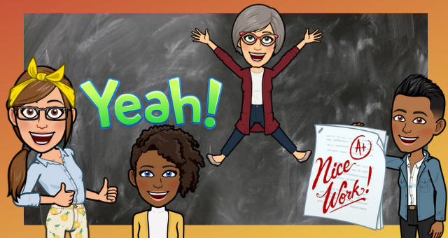 Bitmojis, customized avatars, can be used in the classroom with students