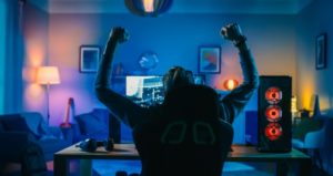 Streamer celebrates success of winning video game