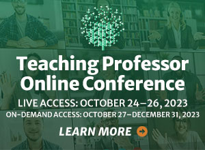 You are currently viewing Teaching Professor Online Conference