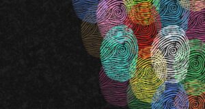 Different cultural identities with thumbprints